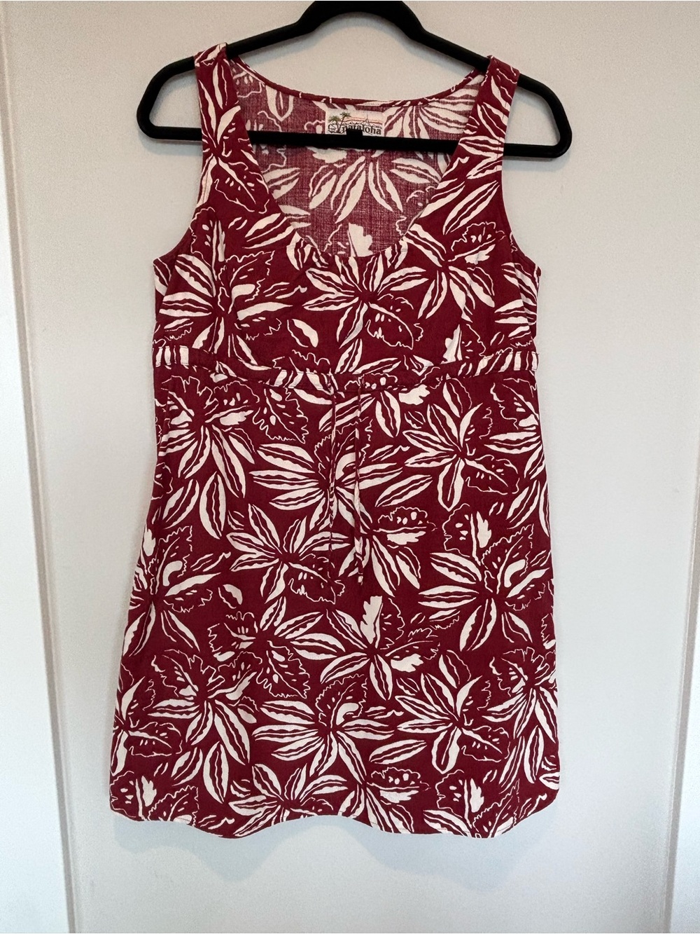 Patagonia Pataloha Red & White Floral Tank Dress